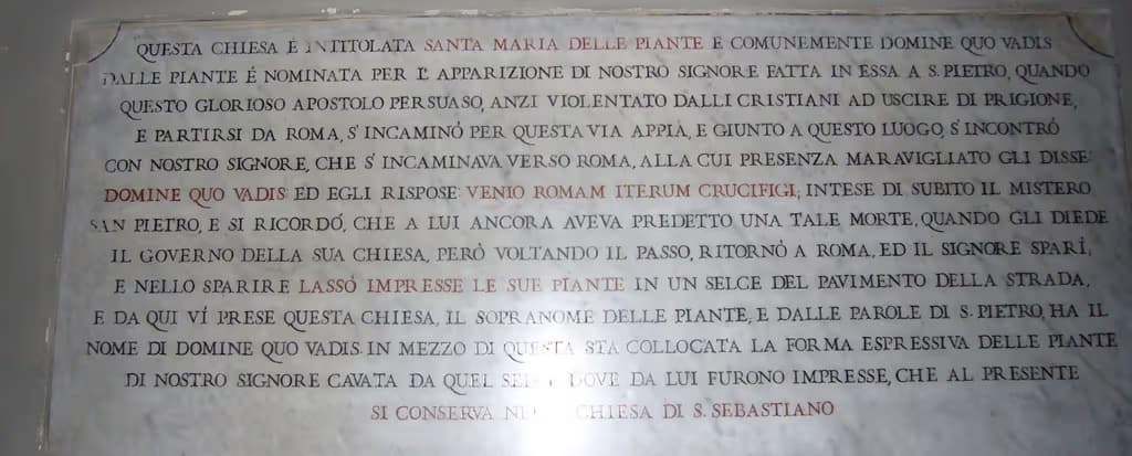 Chiesa del Domine Quo Vadis