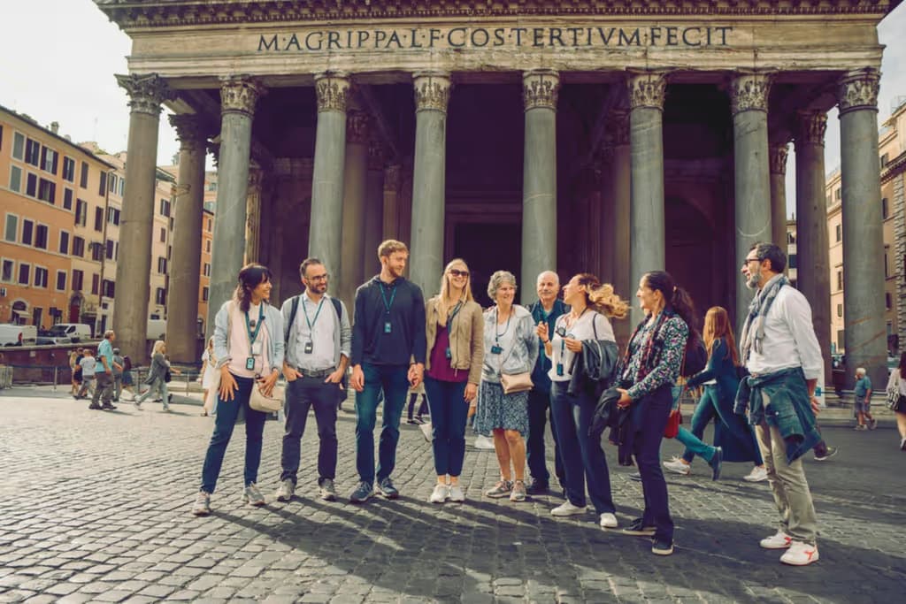 Roma: Tour guidato a piedi + visita al Pantheon